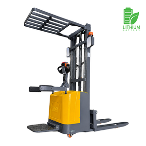 LITIO 1500 Kgs / 3.5 metros Apilador Rher Full Eléctrico Hombre a Bordo Base Angosta