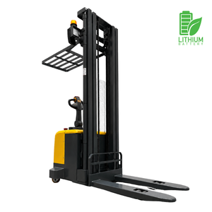 2.000 Kgs / 6.0 metros LITIO Apilador RHER Full Eléctrico Hombre a Bordo Base Angosta