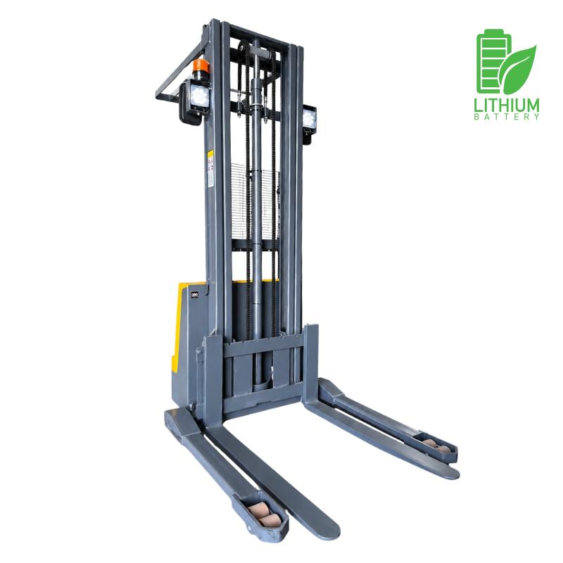 LITIO 1500 kilos / 3.5 metros Apilador Full Eléctrico Marca RHER Base Ancha