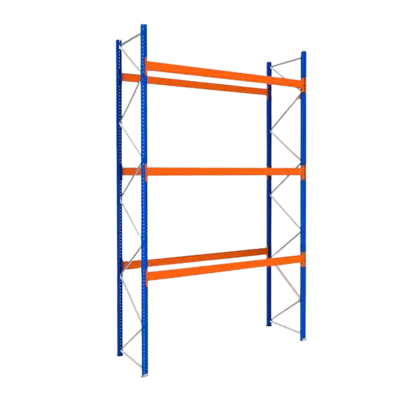 RACK PALLET INDUSTRIAL 6m x 2.5m x 1.0m. Base Soldada.