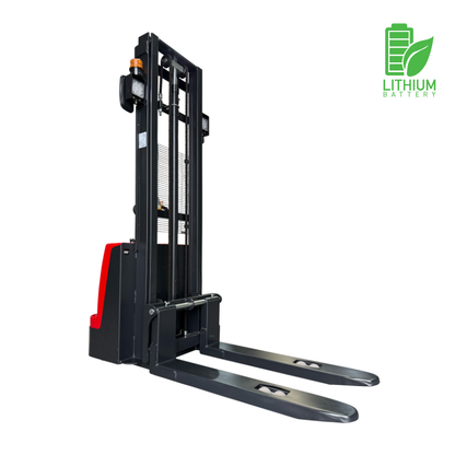 LITIO 1500 kg/ 3.5 metros Apilador Full Eléctrico Hombre Caminando Base Angosta Marca XIN LIFT